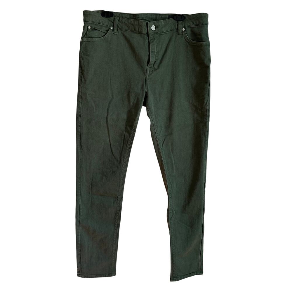 ASOS Olive Green Straight Leg Pants